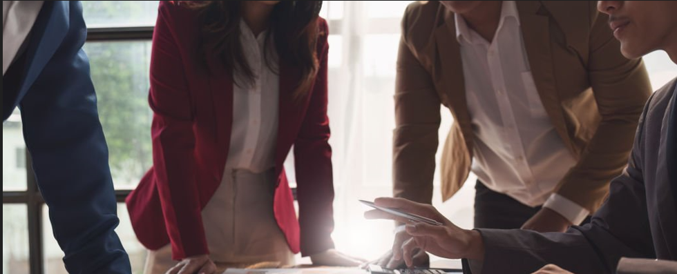 diverse group meeting (stock)